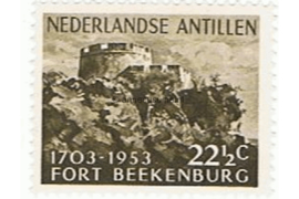 Nederlandse Antillen NVPH 245 Gestempeld 250 jaar Fort Beekenburg 1953