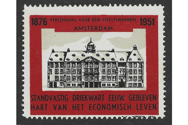 Nederland Postfris Vereeniging voor den Effectenhandel Amsterdam 1876-1951