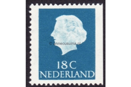 Nederland NVPH 620K Ongebruikt Rechterzijde ongetand; Gewoon papier (18 cent) Koningin Juliana (en profil) 1953-1967