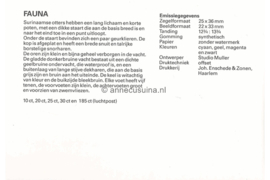 Republiek Suriname Zonnebloem Presentatiemapje PTT nr 49 Postfris Postzegelmapje Surinaamse otters 1989