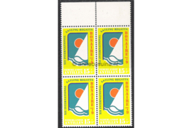 Nederlandse Antillen NVPH 625 Postfris (15+5 cent) (Blokje van vier) MET VELRAND Sport, Sailing Regatta Bonaire 1979