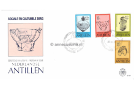 Nederlandse Antillen (Postdienst) NVPH E161 (E161PO) Onbeschreven 1e Dag-enveloppe Cultuur, Pre-Colombiaans aardewerk 1983
