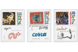 Nederland NVPH 1408-1410 Postfris Moderne kunst, Cobra beweging 1988
