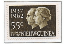 Nederlands Nieuw-Guinea NVPH 75 Postfris Zilveren Huwelijksfeest 1962