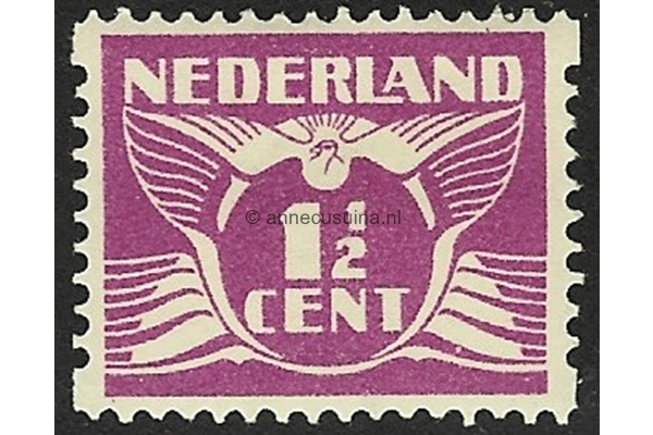 Nederland NVPH R59 Postfris (1 1/2 cent) Tweezijdige hoekroltanding Vliegende duif 1930
