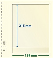 Hagelnieuw & Afgeprijsd! Lindner T-Blanco blad met 1 strook (Lindner 802102P) (per 10 stuks)