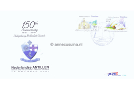 Nederlandse Antillen NVPH E330 Onbeschreven 1e Dag-enveloppe 150 jaar Methodistenkerk 2001