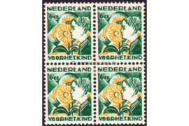 Nederland NVPH 250 Ongebruikt (6+4 cent) (Blokje van vier) Kinderzegels 1932