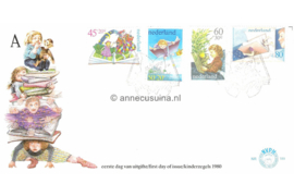 Nederland NVPH E189 Onbeschreven 1e Dag-enveloppe Kinderzegels 1980