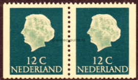 Nederland NVPH C44f Postfris links en rechts ongetand (12+12)