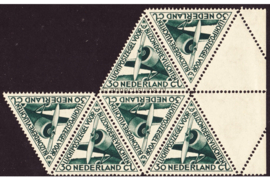 Nederland NVPH LP10 Postfris VELDEEL VAN 6 ZEGELS MET VELRAND RECHTS Zegel voor bijzondere vluchten 1933
