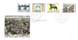 Nederland NVPH E144 Onbeschreven 1e Dag-enveloppe Kinderzegels 1975