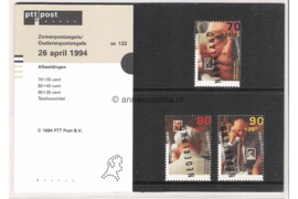 Nederland NVPH M122 (PZM122) Postfris Postzegelmapje Zomerzegels 1994