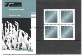 Nederland NVPH M180 (PZM180) Postfris Postzegelmapje Rouwzegel 1998