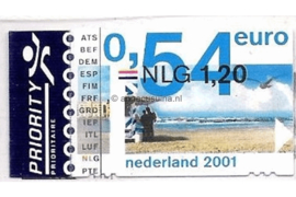 Nederland NVPH 1992 Gestempeld (0,54 euro/1,20 gulden) Eurozegels in dubbele waarde 2001