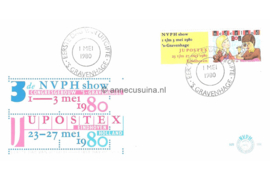 Nederland NVPH E184 Onbeschreven 1e Dag-enveloppe Filatelie (NVPH show en Jupostex) 1980