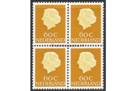 Nederland NVPH 630b Postfris FOSFOR (60 cent) (Blokje van vier) Koningin Juliana En Profil Lage waarden 1953-1967
