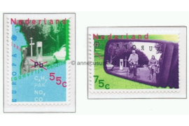 Nederland NVPH 1404-1405 Postfris Europa, transport en milieu 1988