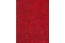 Gebruikt / Redelijke Staat Rood Patento 555 Insteekboek 14 Witte Bladzijden / 10 Pergamijn Stroken / Pergamijn tussenbladen