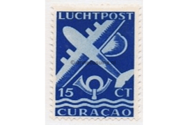 Curaçao NVPH LP72 Ongebruikt (15 cent) Vliegtuig 1947