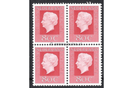 Nederland NVPH 950 Postfris (80 cent) (Blokje van vier) Koningin Juliana ('Regina') 1971