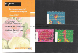 Nederland NVPH M169 (PZM169) Postfris Postzegelmapje Zomerzegels 1997