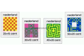 Nederland NVPH 1038-1041 Postfris Kinderzegels, Tafelspelen 1973