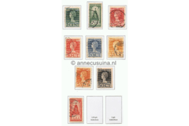 Nederland NVPH 121-129 Gestempeld (bep. serie) 25 jarig regeringsjubileum koningin Wilhelmina 1923