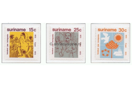 Suriname NVPH 600-602 Postfris Immigratie 1973