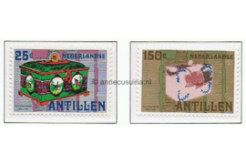 Nederlandse Antillen NVPH 652-653 Postfris 75 jaar Postspaarbank 1980