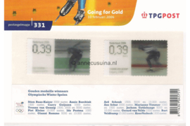 Nederland NVPH M331 (PZM331) Postfris Postzegelmapje Going for Gold 2006