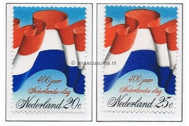 Nederland NVPH 1010-1011  Postfris 400 jaar Nederlandse vlag