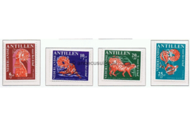 Nederlandse Antillen NVPH 389-392 Postfris Kinderzegels 1967 Nanzi verhaal 1967