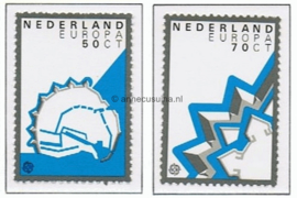 Nederland NVPH 1271-1272 Gestempeld Europa-CEPT, Historische vestigingen 1982