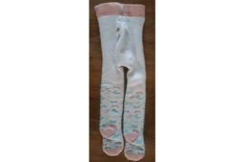Maillot wit met roze en opdruk