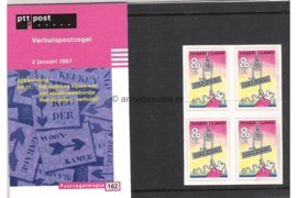 Nederland NVPH M162 (PZM162) Postfris Postzegelmapje Verhuispostzegel 1997
