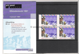 Nederland NVPH M163a (PZM163a) Postfris Postzegelmapje Elfstedentocht 1997