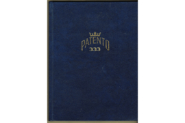 Gebruikt / Nette Staat Blauw met goud Patento 333 logo Importa Patento 333 Mini Insteekboek 16 Witte Bladzijden (8 bladen)/ 7 Pergamijn Stroken / Pergamijn tussenbladen​