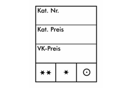 Lindner Prijsetiketten/-kaartjes Klein (25x30 mm) (Lindner 802022) Per 1000 Stuks