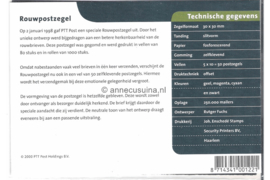Nederland NVPH M236 (PZM236) Postfris Postzegelmapje Rouwzegel 2000