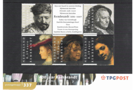 Nederland NVPH M337 (PZM337) Postfris Postzegelmapje Rembrandt 2006