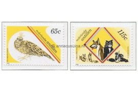 Nederlandse Antillen NVPH 914-915 Postfris Stichting Dierenbescherming Curaçao 1989