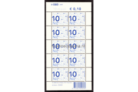 Nederland NVPH V2135cc Postfris Velletje 10 x 0,10 euro met TNT Post logo 2006