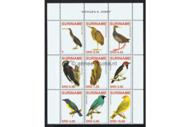 Republiek Suriname Zonnebloem 1458-1466 Postfris Vogels 2007