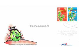 Nederlandse Antillen NVPH E353 Onbeschreven 1e Dag-enveloppe Decemberzegels 2003