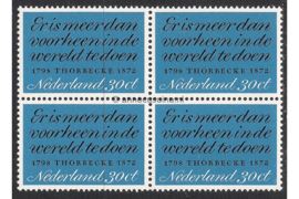 Nederland NVPH 1009 Postfris (30 cent) (Blokje van vier) Thorbecke 1972