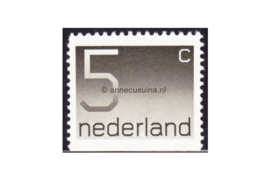 Nederland NVPH 1108H Postfris Onderzijde ongetand (5 cent) Cijfer Crouwel 1976
