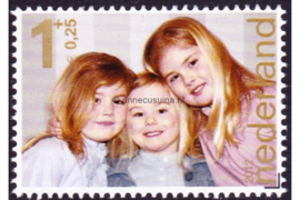 Nederland NVPH 3001f Postfris (Zonder velrand) (1+0,25) (Zegels uit blok) Kinderzegels, Alexia, Ariane, Amalia 2012