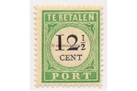 Curaçao NVPH P14 Postfris (12 1/2 cent) Cijfer en waarde in zwart 1892-1898
