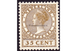 Nederland NVPH 159 Gestempeld (35 cent) Koningin Wilhelmina Veth Zonder watermerk 1924-1926